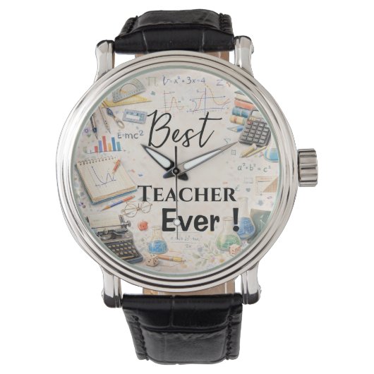 Math Teacher Thank You Gifts | End of School Year 腕時計 (正面)