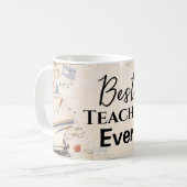 Math Teacher Thank You Mug コーヒーマグカップ (正面左)