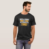 Math Teacher Time School Educator Education Math T Tシャツ (正面フル)
