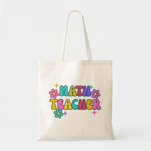 Math Teacher Tote Bag – Smart, Stylish, and Essent トートバッグ (正面)