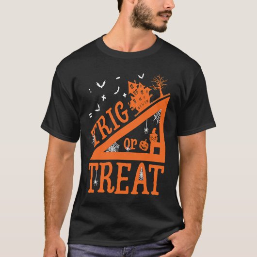 Math Teacher Trig Or Treat School Life Halloween P Tシャツ (正面)