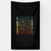 Math Teacher What Part Of Math 横断幕 (縦)