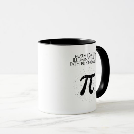 Math Teachers Illuminating Path To Knowledge マグカップ (正面右)