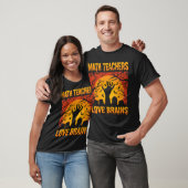  Math Teachers Love Brains Funny Teacher Halloween Tシャツ (ユニセックス)