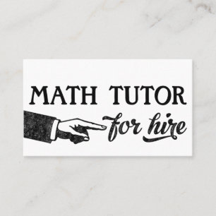 Math Tutor名刺 – カッコいいヴィンテージ 名刺