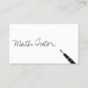 Math Tutor無料手書きスクリプト 名刺