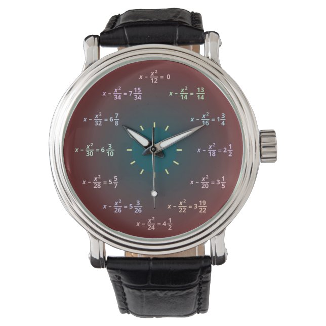 Math Watch(AM-PM) 腕時計 (正面)