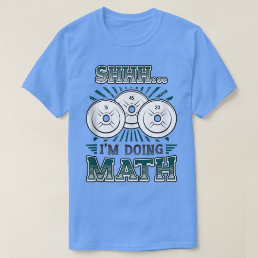 Math Weightheating GymトレーニングTank Topを実行する  Tシャツ (デザイン正面)