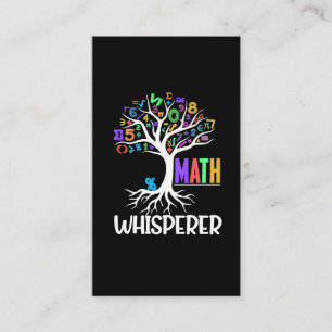 Math Whisperer Tree Math Educator代数おたく 名刺