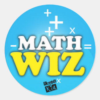 Math wiz （20のセット） ラウンドシール