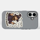 Math Wizardのステッカー – "Math is 魔法"透明 Case-Mate iPhoneケース (裏面 (横))