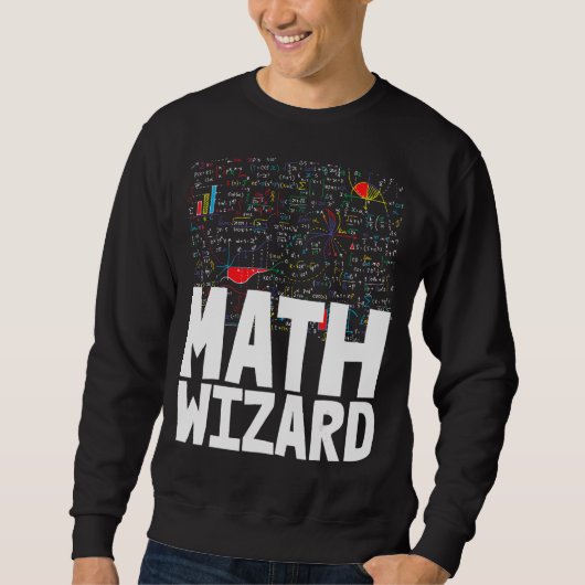 Math Wizard Toddler Mathletics誕生日 スウェットシャツ (正面)