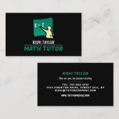 Mathematic Logo、Math Tutor、先生 名刺 (正面/裏面)