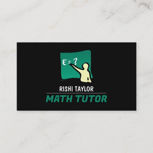 Mathematic Logo、Math Tutor、先生 名刺 (正面)