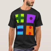 mathematic symbols mathematics maths teacher best  tシャツ (正面)