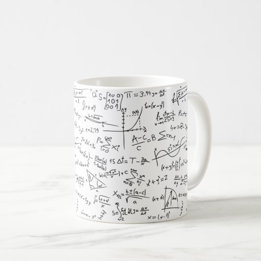 Mathematical Coffee Mug For Math Enthusiasts コーヒーマグカップ (正面右)