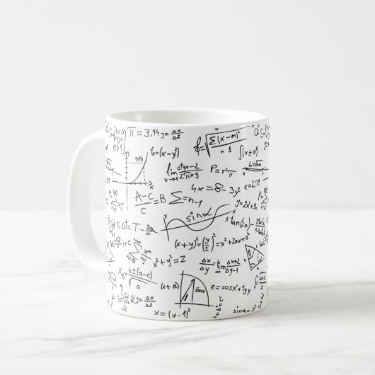 Mathematical Coffee Mug For Math Enthusiasts コーヒーマグカップ (正面左)