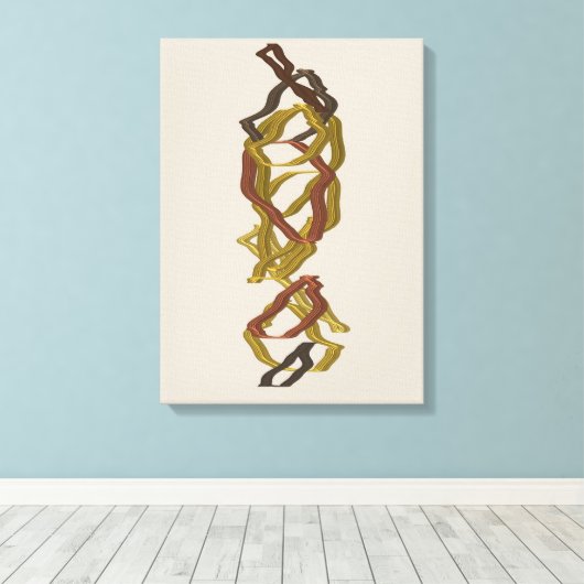 Mathematically Aligned Sculpture  キャンバスプリント (インサイチュ (ウッドフロア))