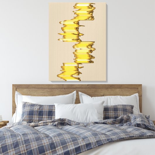 Mathematically Aligned Sculpture  キャンバスプリント (インサイチュ (寝室))