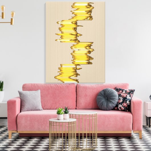 Mathematically Aligned Sculpture  キャンバスプリント (インサイチュ (リビング))