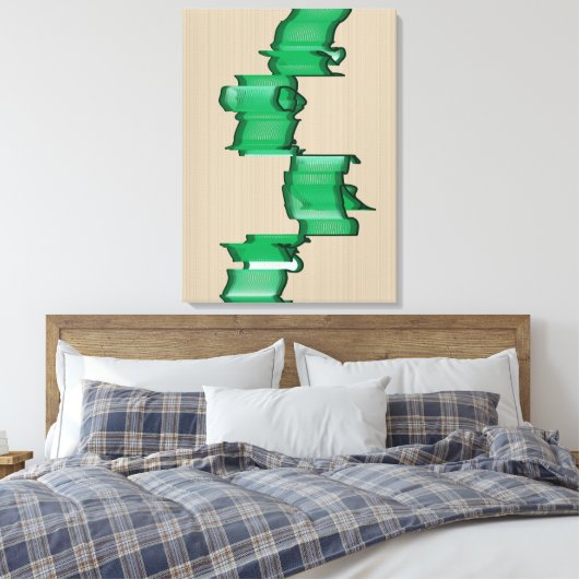 Mathematically Aligned Sculpture  キャンバスプリント (インサイチュ (寝室))