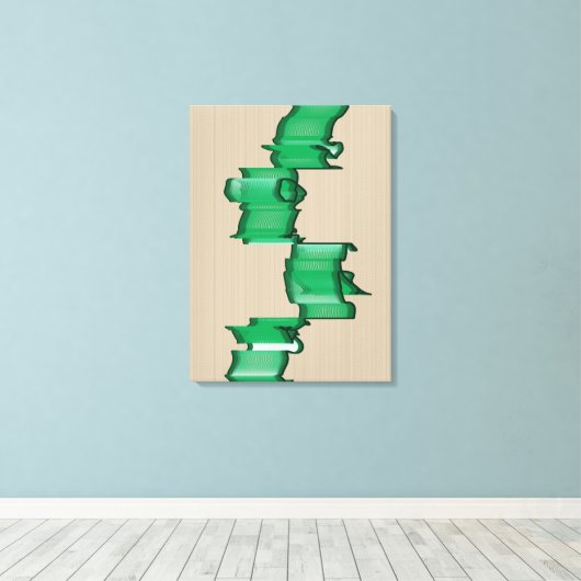 Mathematically Aligned Sculpture  キャンバスプリント (インサイチュ (ウッドフロア))