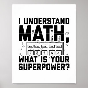Mathematician Math Teacher Students Gift Idea ポスター