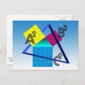 Mathematics, colorful design ポストカード (正面/裏面)