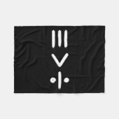 Mathematics Equality > Division Math Symbol Sta フリースブランケット (正面(横))