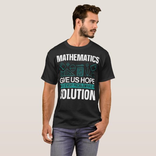 Mathematics Give Us Hope Math Teacher betting arab Tシャツ (正面フル)