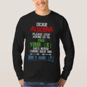 Mathematics Maths Algebra Solving Formula Collecti Tシャツ (正面)
