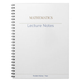 Mathematics Notebook – Minimal Academic Edition ノートブック