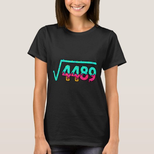 Mathematics Radical 4489, Playful Donut Numbers Ma Tシャツ (正面)