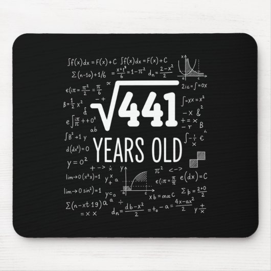 Mathematics Square Root 441 Years Old, Clever Math マウスパッド (正面)