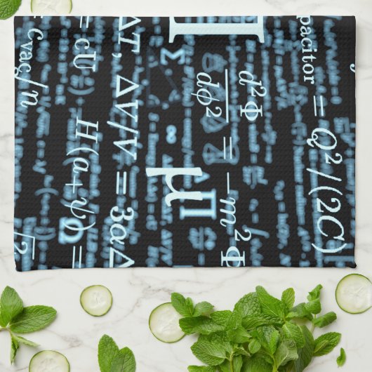 Mathematik Algebra Design キッチンタオル (折り畳み)
