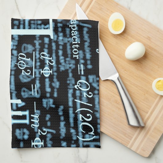 Mathematik Algebra Design キッチンタオル (四つ折り)