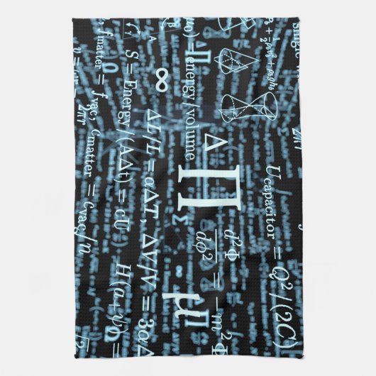 Mathematik Algebra Design キッチンタオル (縦)