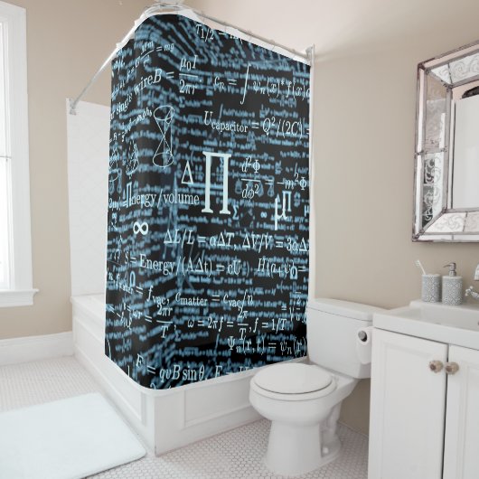 Mathematik Algebra Design シャワーカーテン (インサイチュ)