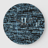 Mathematik Algebra Design ラージ壁時計 (正面)