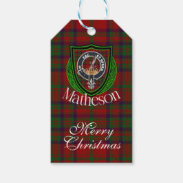 Matheson Scottish Clan Tartan & Crest ギフトタグ