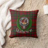 Matheson Scottish Clan Tartan & Crest クッション (ブランケット)