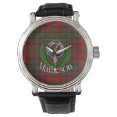 Matheson Scottish Clan Tartan & Crest 腕時計 (正面)
