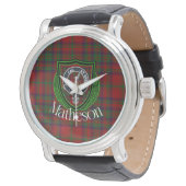 Matheson Scottish Clan Tartan & Crest 腕時計 (アングル)