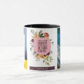 mathewの21:22 1Peterの5:7の聖書の詩 マグカップ (中央)