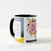 mathewの21:22 1Peterの5:7の聖書の詩 マグカップ (正面左)