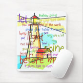 Mathewの5:14 - 16灯台1 マウスパッド (マウス)