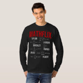 Mathflix Math Teacheお気に入りのでシリーズを練る Tシャツ (正面フル)