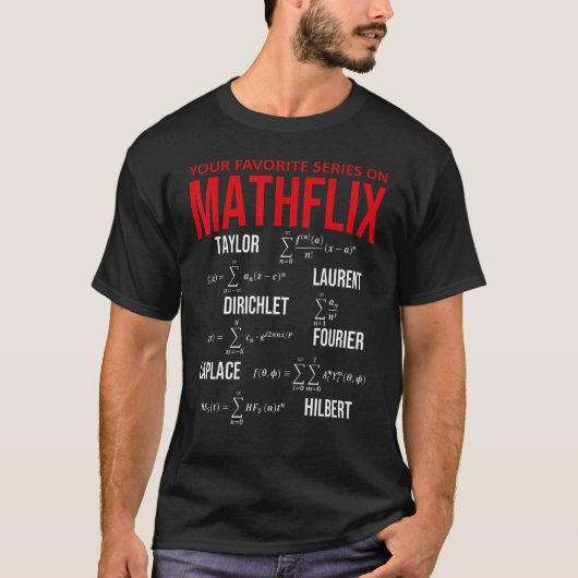 Mathflix Math Teacheお気に入りのでシリーズを練る Tシャツ (正面)