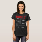 Mathflix Math Teacheお気に入りのでシリーズを練る Tシャツ (正面フル)