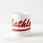 Mathleteのマグの赤 コーヒーマグカップ (中央)